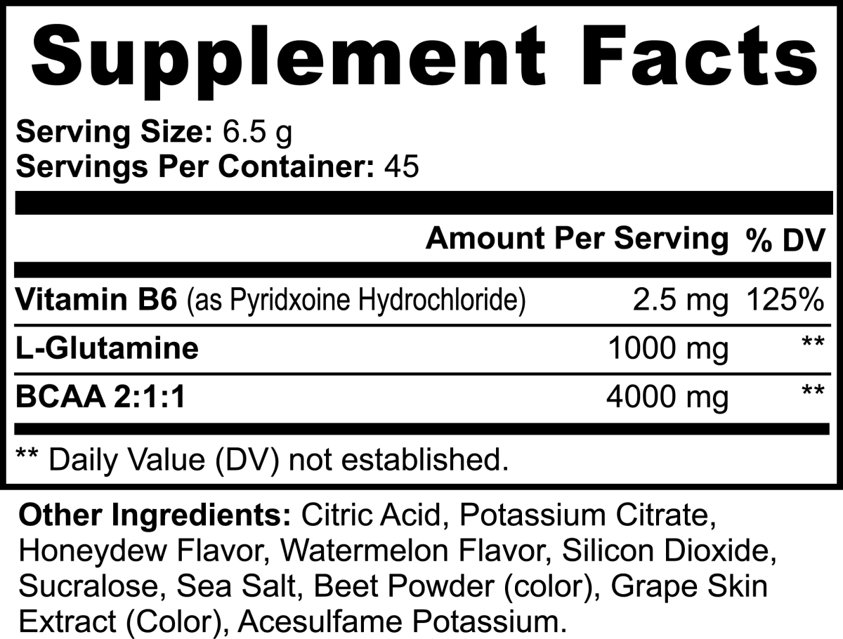 BCAA Post Workout Powder (Honeydew/Watermelon) - BoostRX