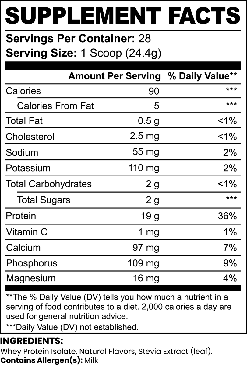 Pure3 Whey Protein Isolate (Vanilla) - BoostRX